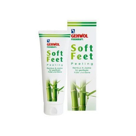 Пілінг для м'якості стоп Gehwol Fusskraft Soft Feet Peeling з гранулами бамбука та воском жожоба, олією авокадо, віт. Е 125ml