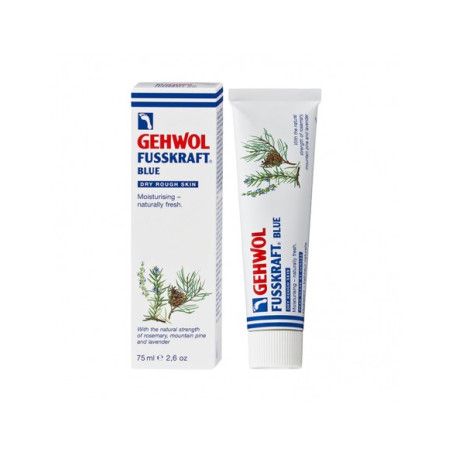 Інтенсивний зволожувальний крем для стоп Gehwol Fusskraft Blue Intensive Cream з олією розмарину, лаванди, сосни, камфори 75ml