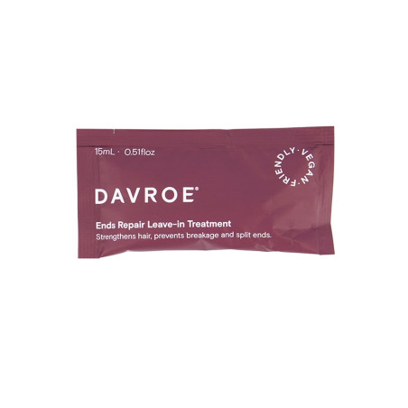 Засіб для реставрації кінчиків Davroe Ends Repair Leave-In 15ml — веганський, з рослинними екстрактами та протеїнами рису — фото