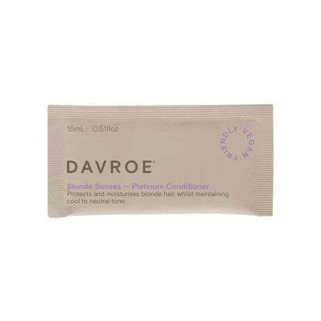 Кондиціонер Davroe Blonde Senses Platinum 15ml — для світлого волосся, з екстрактом ромашки, фіалки — фото