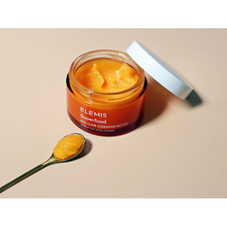 Маслянистий бальзам для очищення ELEMIS Superfood Glow Cleansing Butter з оліями манго, чіа, ензимами гарбуза та ацеролою 90ml