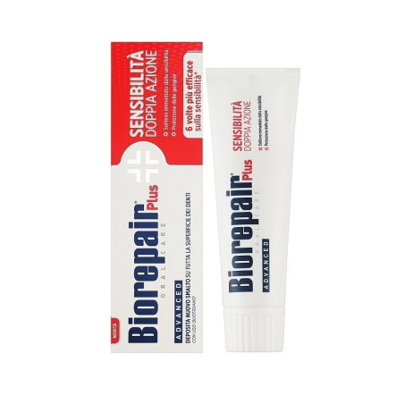 Зубна паста Екстра позбавлення чутливості з бактерицидною дією Biorepair Plus Oral Care Advanced Sensibilita Doppia Azione 75мл