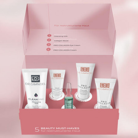 Набір для догляду за обличчям Dr. Grandel 5 Beauty Must-Haves (Cleansing Milk, Collagen Boost, Pro Collagen Eye Cream, Cream) —