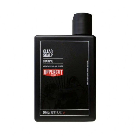 Лікувальний шампунь Uppercut Deluxe Clear Scalp Shampoo 240ml — протигрибкові компоненти, зволоження, усунення лупи, для всіх