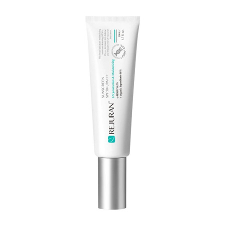 Сонцезахисний крем з полінуклеотидом c-PDRNЕ REJURAN Sunscreen SPF 50+ PA+++ оліями ши, жожоба, гранату, екстрактами ожини 50