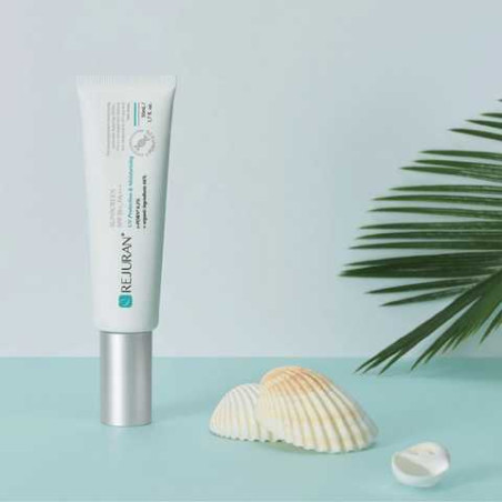 Сонцезахисний крем з полінуклеотидом c-PDRNЕ REJURAN Sunscreen SPF 50+ PA+++ оліями ши, жожоба, гранату, екстрактами ожини 50