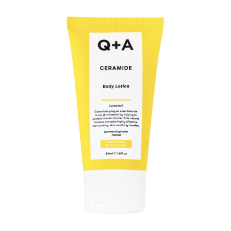 Q+A Ceramide Body Lotion 50ml — зволоження та живлення для всіх типів шкіри, ананасовий аромат, пом'якшення та пружність —