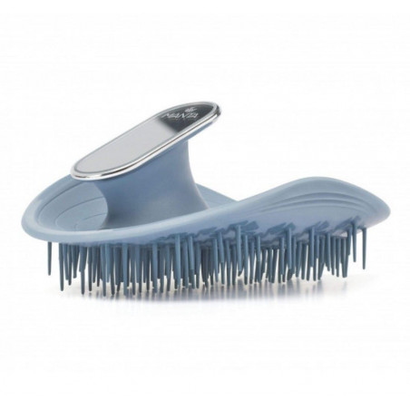 MANTA Mirror Brush Blue — термостійка до 80°C, антистатична, для всіх типів волосся — аплікація