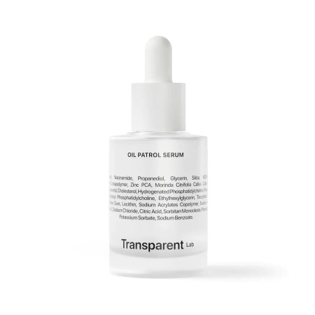 Матуюча сироватка Transparent Lab Oil Patrol 30 мл — ніацинамід 10%, інкапсульований цинк, Quora Noni, матуючий ефект, усунення