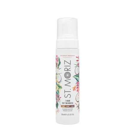 Автобронзатор-мус St. Moriz Pro Medium Coconut Paradise 200ml — кокосова олія, алое вера, вітамін Е, золотиста засмага — вигляд
