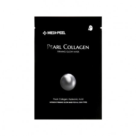 Medi-Peel Pearl Collagen Firming Glow Mask 25ml — омолоджуюча тканинна маска з екстрактом перлин та гідролізованим колагеном —