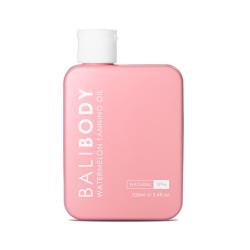 Bali Body Watermelon Tanning Oil SPF6 100 мл — олія для засмаги з насінням кавуна, оліями винограду, кокосу, захист SPF6 —