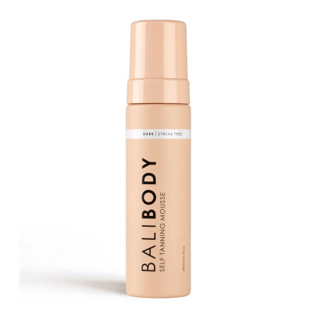 Bali Body Self Tanning Mousse dark 200 мл — мус автозасмага з екстрактами ромашки, кави, граната, DHA-кислотою — упаковка