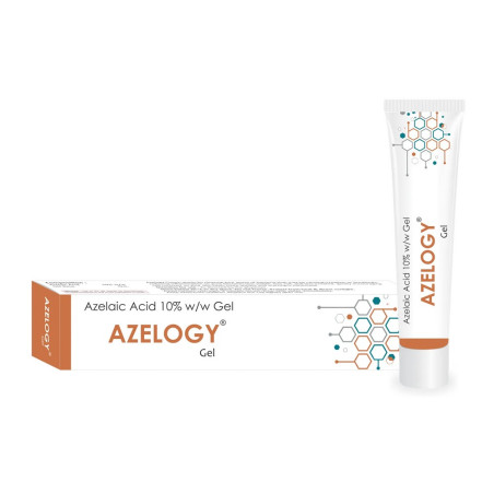 Гель Azelogy Azelaic Acid 10% w/w 30g — проти акне та розацеа, освітлює, зменшує почервоніння, для проблемної шкіри — вигляд