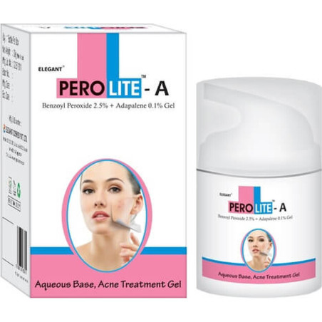 Гель проти акне Perolite-А Benzoyl Peroxide 2,5% + Adapalene 0.1% 30 г — боротьба з бактеріями, зменшення запалення,