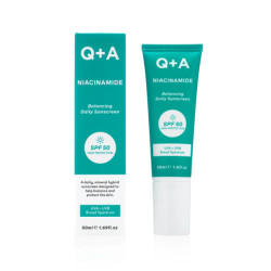 Балансуючий сонцезахисний крем Q+A Niacinamide Balancing Daily Sunscreen SPF 50 UVA+UVB ніацинамідом, аргініном, бетаїном 50 мл
