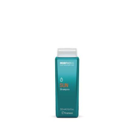 Шампунь Framesi Morphosis Sun Shampoo 250 мл — захист від УФ-променів, екстракт папайї, вітамін Е, регенерація, зволоження, для
