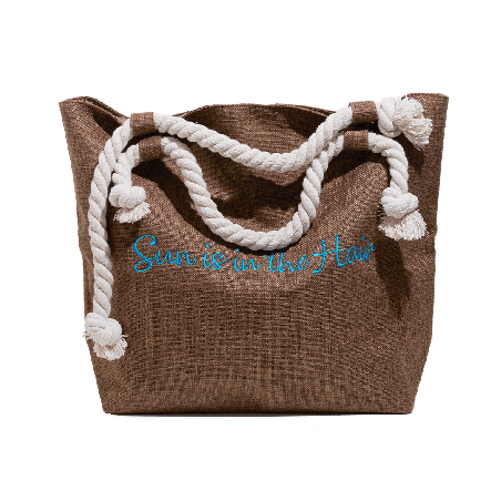 Пляжна сумка Framesi Morphosis Sun Bag — стильний аксесуар для пляжу, розмір 41×35 см, внутрішня підкладка, коричневий колір,