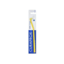Монопучкова зубна щітка Curaprox CS 1006 Single Sulcular для брекетів — щітинки Curen®, діаметр 0,1 мм, адаптація до лінії ясен