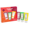 Набір Q+A Travel Trio — Body Wash, Body Scrub, Body Lotion по 50 мл — зволоження, пом'якшення, догляд за шкірою тіла — вигляд