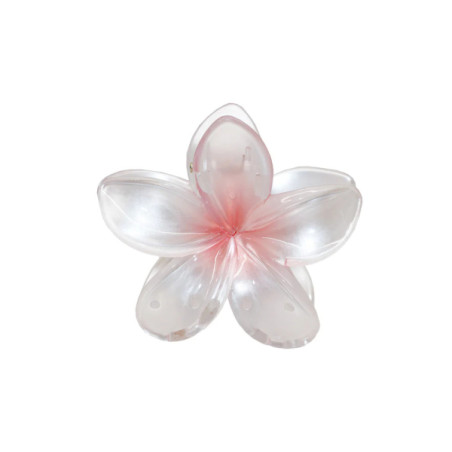 Заколка для волосся EMI JAY Super Bloom Clip In Rose Pearl — біла з рожевим, натхненна квіткою плюмерії, великого розміру —