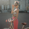 Заколка для волосся EMI JAY Super Bloom Clip In Wild Orchid — біла з фіолетовим, натхненна квіткою плюмерії, великого розміру —