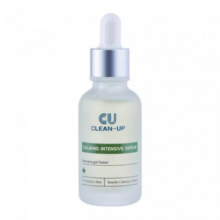 Сироватка CUSKIN Clean-Up Calming Intensive 30ml — вітамін К, троксерутин, центелла, пантенол, для куперозу — вигляд товару
