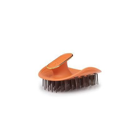 Щітка MANTA Kinks, Coils Curls Amber Orange — кучераве, хвилясте волосся, антистатична, термостійка до 80°C — вигляд товару