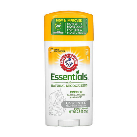 Дезодорант Arm & Hammer Essentials Unscented 71г — без аромату, алюмінію, парабенів, натуральний склад — вигляд товару