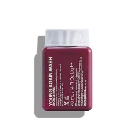 Шампунь для зміцнення Kevin Murphy Young.Again.Wash 40ml — очищення, зміцнення, боротьба з посіченими кінчиками для ослабленого
