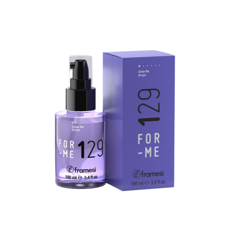 Сироватка ультралегка для блиску волосся FRAMESI For-me 129 Glow Me Drops з Вакаме та олією чорного кмину 100 мл — усуває