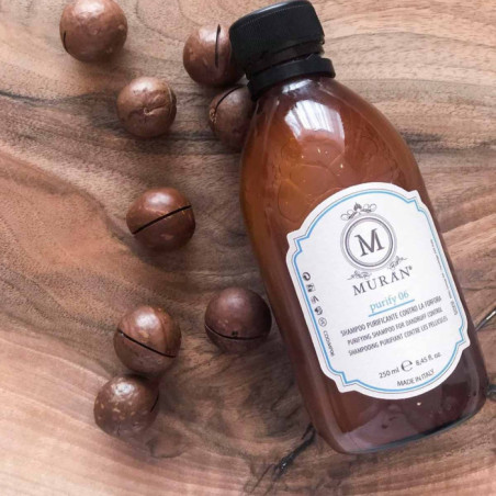 Шампунь MURAN Purify 06 з водоростями норі та дульсе, есенціями меліси та лемонграсу 250 мл — проти лупи, усунення подразнення,