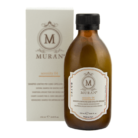 Шампунь MURAN Serenity 04 з ефірними оліями фенхелю, мирта, лаванди 250 мл — для чутливої шкіри голови, усунення подразнення,