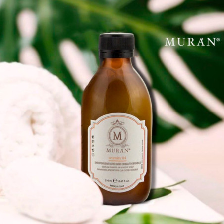 Шампунь MURAN Serenity 04 з ефірними оліями фенхелю, мирта, лаванди 250 мл — для чутливої шкіри голови, усунення подразнення,