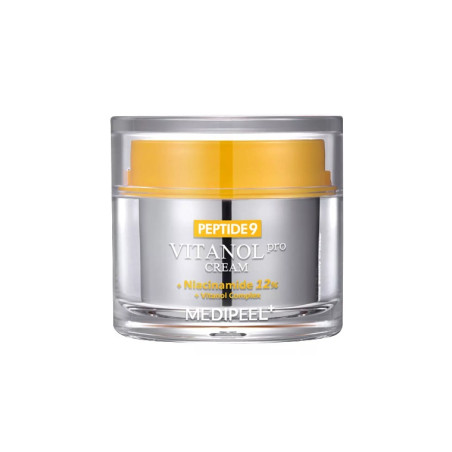 Крем для обличчя Medi-Peel Peptide 9 Vitanol Cream Pro з пептидами, вітанолами та ніацинамідом 12% 50 мл — боротьба з темними