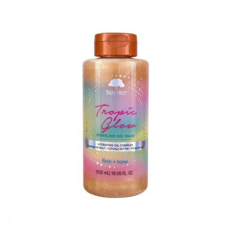Tree Hut Tropic Glow Sparkling Gel Wash 532ml — гель для душу з олією Ши та екстрактом Алое Вера, інтенсивне зволоження та