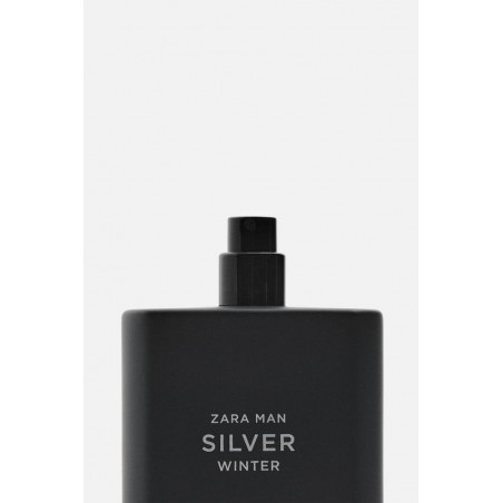 ZARA Man Silver Winter 90ml — з ароматичними нотами серця та бальзамічними акордами бобів тонка — упаковка