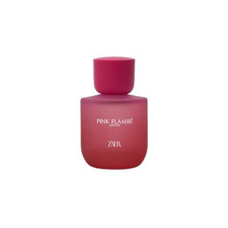 ZARA Pink Flambe Winter 90ml — парфумна вода для жінок, теплий зимовий аромат, ноти груші, фрезії та фіалки, упаковка