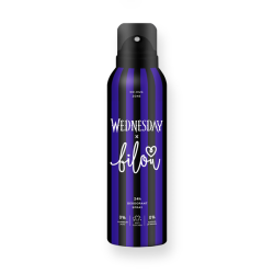 Bilou Wednesday Deodorant Spray No Hug Zone 150ml - захист від запаху 48 годин, ванільно-фруктовий аромат, боби тонка — упаковка