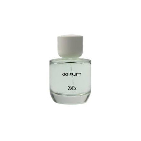 ZARA Go Fruity 90ml — парфумна вода для жінок, фруктовий аромат, ноти персика, яблука, троянди та ванілі, упаковка