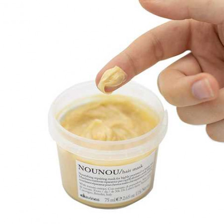 Маска для волосся Davines NOUNOU Hair Mask 250 мл — для сухого, пошкодженого, ламкого, тонкого волосся, олія жожоба, гліцерин,