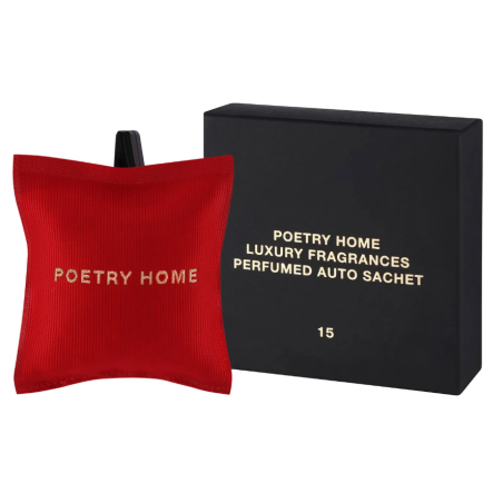 Автомобільне аромасаше POETRY HOME Bordo 1985 15g — ягідний аромат з нотами кедра та амбри, для салону авто, вигляд товару