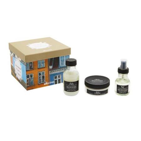 Подарунковий набір Davines OI Mini Kit — шампунь, кондиціонер, масло для волосся, для всіх типів волосся, упаковка