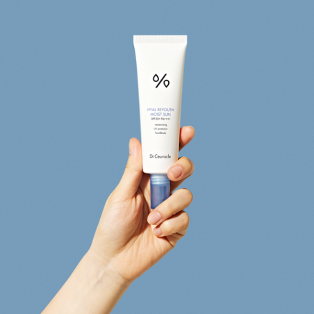 Набір сонцезахисних кремів Dr.Ceuracle Hyal Reyouth Moist Sun Duo Set — 10 типів гіалуронової кислоти, легка текстура, фото 2