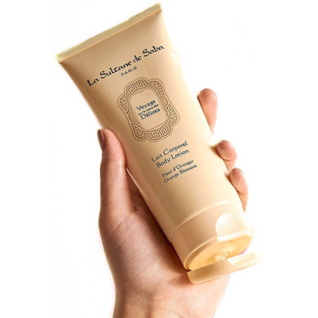 Молочко для тіла La Sultane De Saba Delices Body Lotion Квіти Апельсину з оліями мигдалю та каріте 200 мл — олія каріте, олія