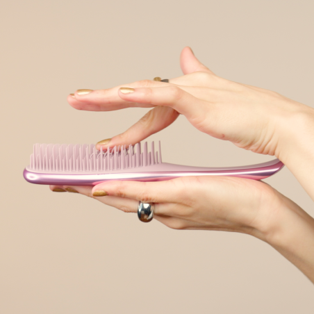 Щітка для волосся Tangle Teezer The Ultimate Detangler Chrome Mauve Copper — універсальна щітка з ручкою, 325 гнучких зубчиків,