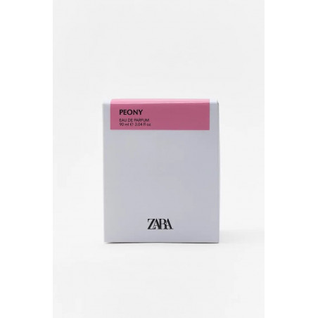 ZARA Peony 90ml — жіночий парфум з ніжним квітковим серцем та солодкою базою, для повсякденного використання, вигляд товару