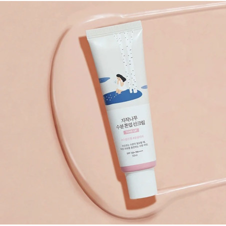 Сонцезахисний крем тонуючий Round Lab Birch Juice Tone Up Sunscreen 50ml — захист від УФ, вирівнювання тону, зволоження та