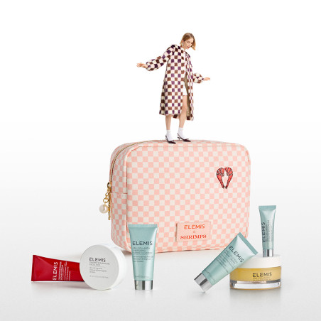Легендарна колекція бестселерів ELEMIS Shrimps Travel Icons Collection — догляд за шкірою обличчя в дорожній косметичці,