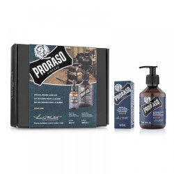 Набір догляду за бородою Proraso Duo Pack Oil+Shampoo Azur Lime: шампунь 200 мл та олія 30 мл 2 шт